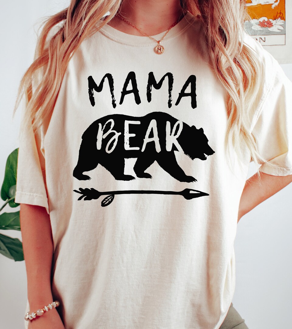 Womens Mama Bear Shirt Family Tie Dye Tee Gift For Mom Womens Mama Bear Shirt Family Tie Dye Tee Gift For Mom